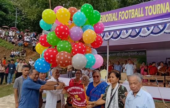 পাহাড়ে ফুটবলে বড় আসর ড.রামেন্দু শেখর দেওয়ান স্মৃতি ফুটবল টুর্নামেন্টের উদ্বোধন